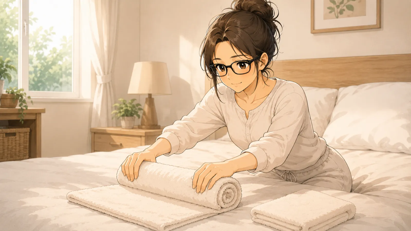 タオル枕の作り方