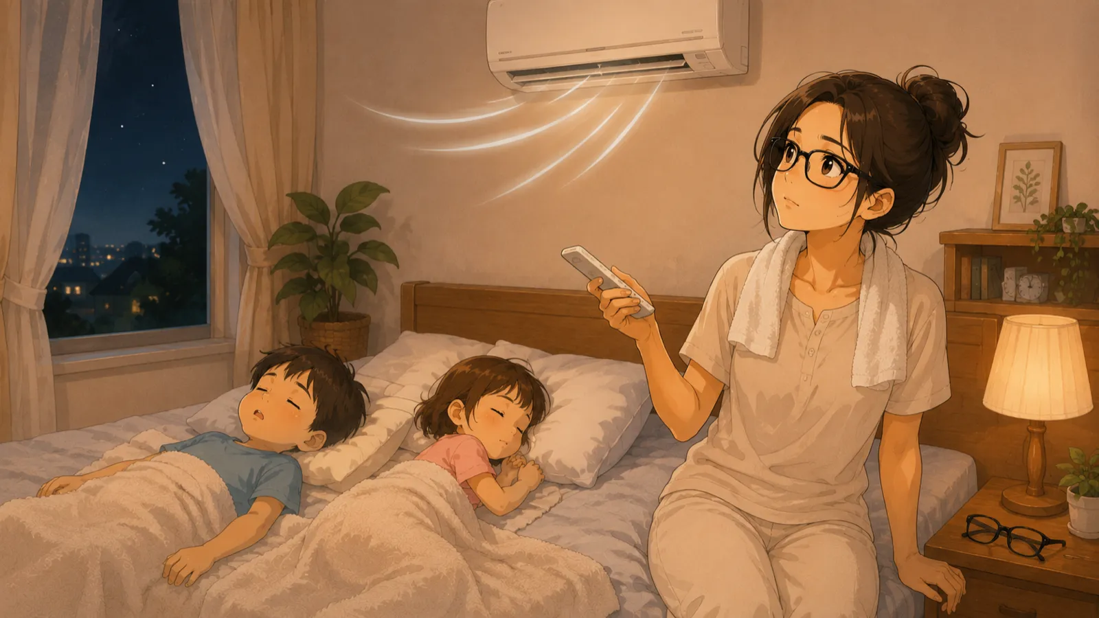 夏の夜のエアコンと睡眠の関係を整体師が解説
